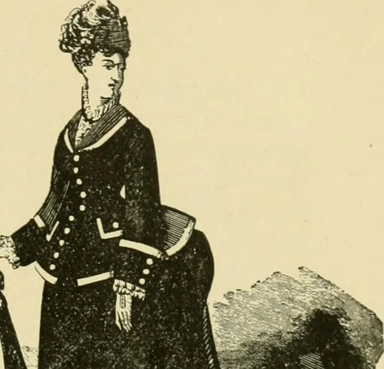 An illustration from Fashion's slaves, 1892, leaf 26