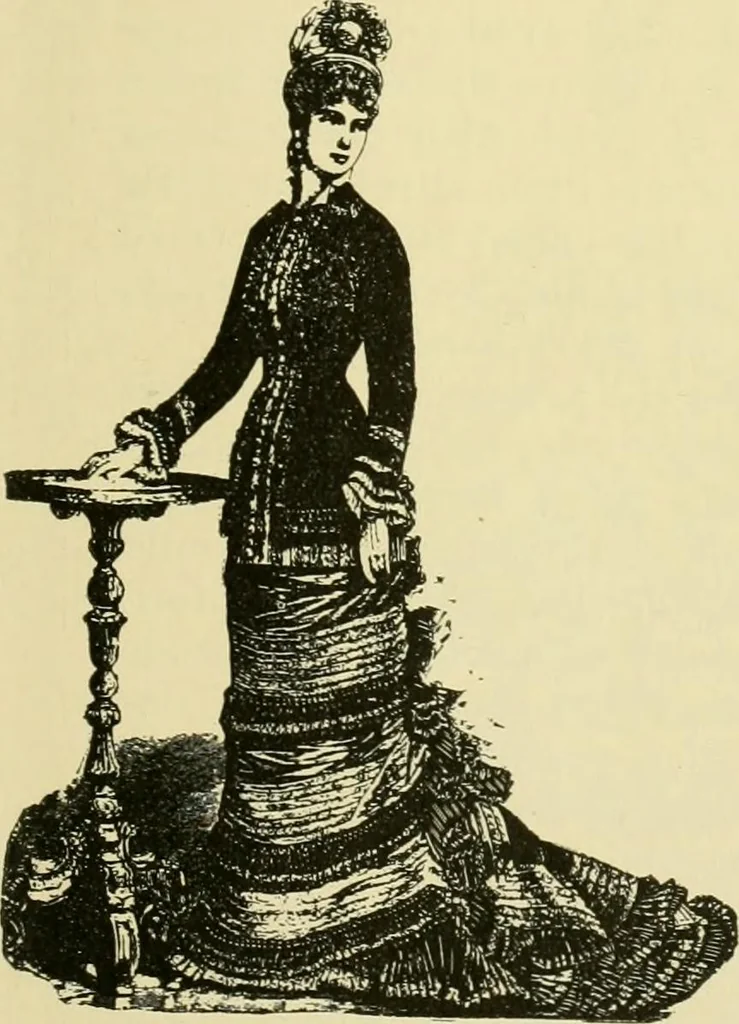 An illustration from Fashion's slaves, 1892, leaf 26