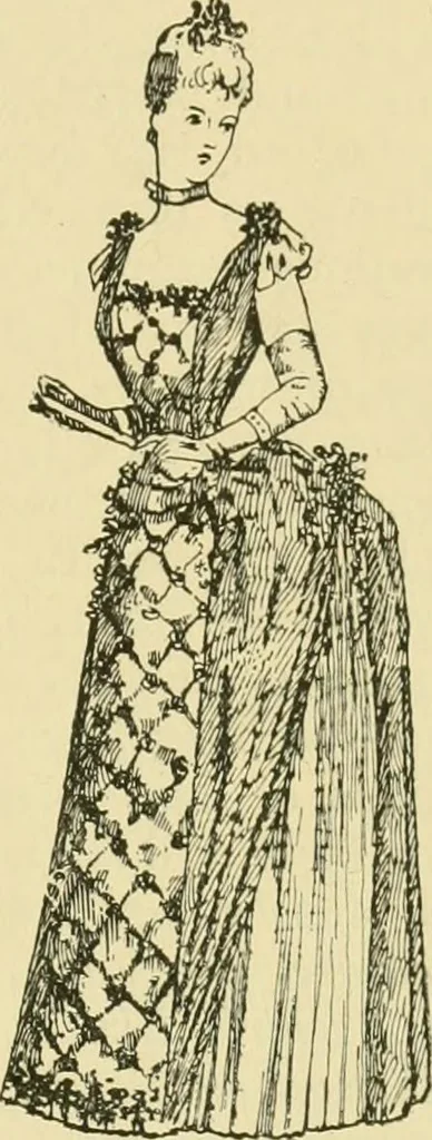 An illustration from Fashion's slaves, 1892, leaf 28