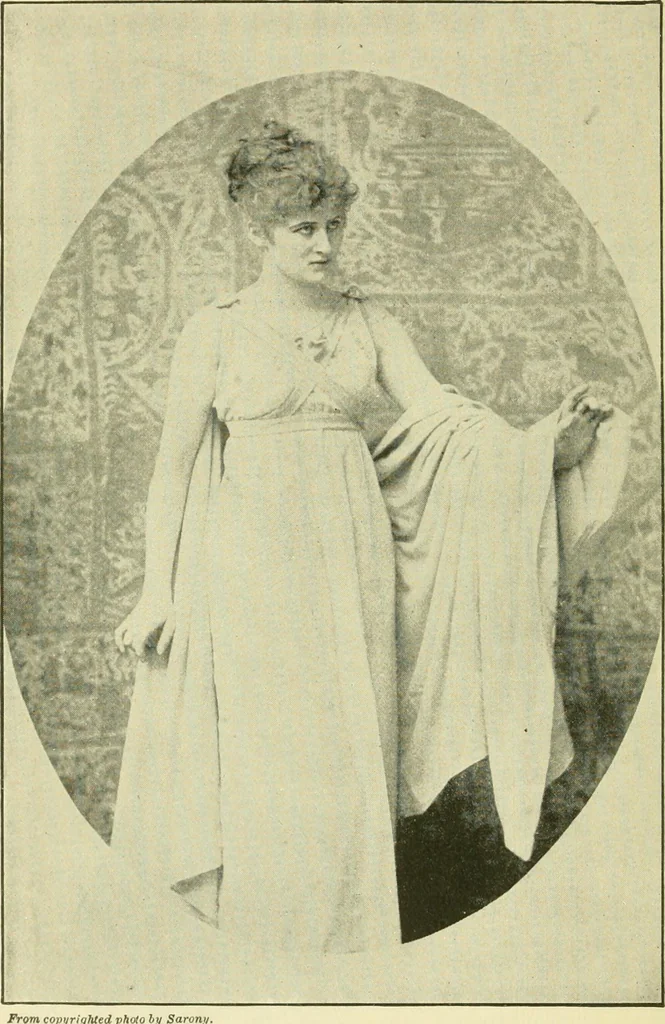 An illustration from Fashion's slaves, 1892, leaf 31