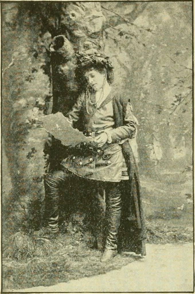 An illustration from Fashion's slaves, 1892, leaf 33