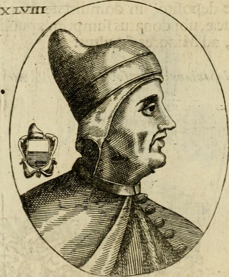An illustration from Fasti ducales ab Anafesto I. ad Silvestrum Valerium Venetorum ducem : cum eorum iconibus, insignibus, nummismatibus publicis, & privatis aere sculptis : inscriptionibus ex aula M. Consilii, ac sepulchralibus : adiectae sunt adnotationes, ad vitam cuiusque principis, rerum, quae omissae fuerant, 1696, leaf 113