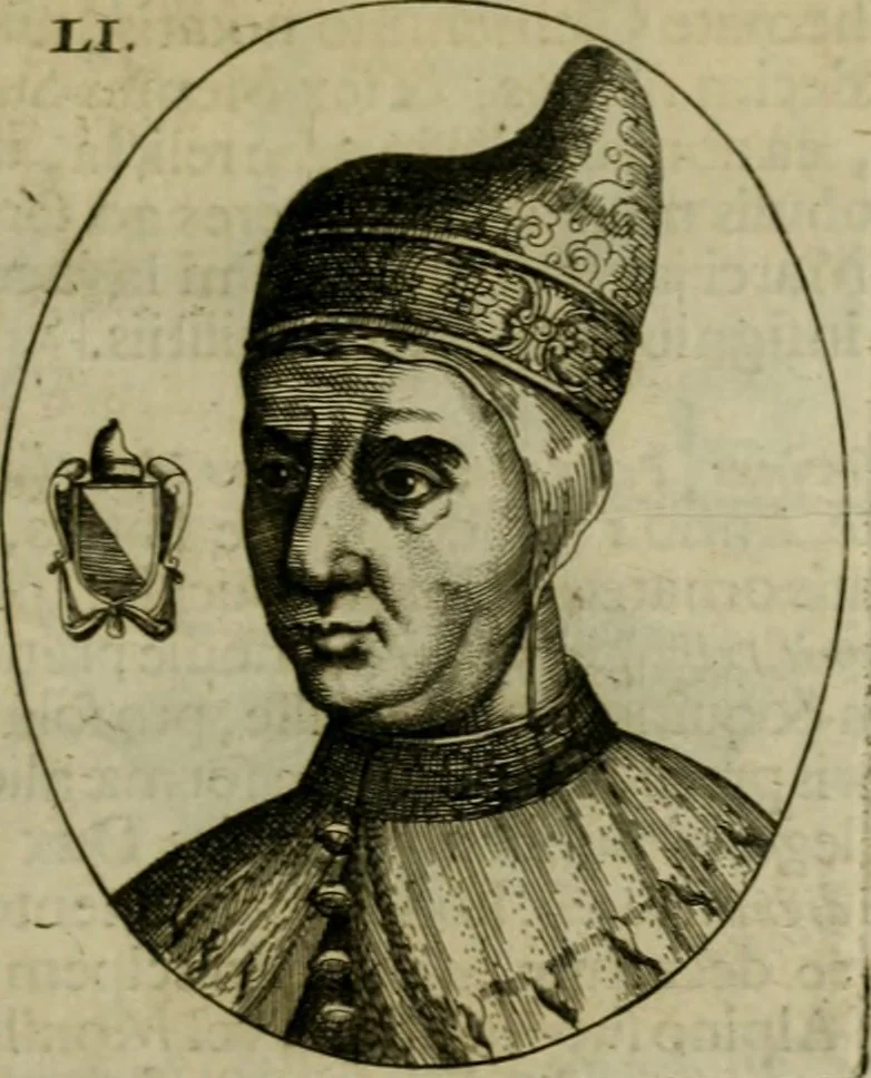 An illustration from Fasti ducales ab Anafesto I. ad Silvestrum Valerium Venetorum ducem : cum eorum iconibus, insignibus, nummismatibus publicis, & privatis aere sculptis : inscriptionibus ex aula M. Consilii, ac sepulchralibus : adiectae sunt adnotationes, ad vitam cuiusque principis, rerum, quae omissae fuerant, 1696, leaf 120