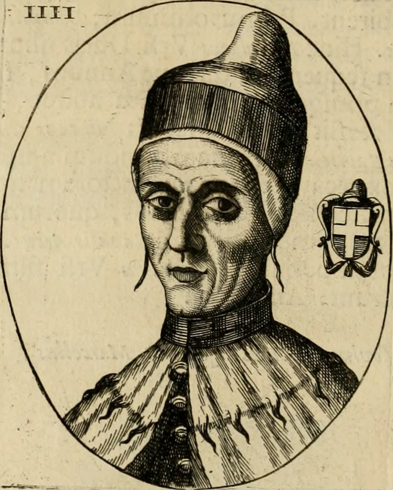 An illustration from Fasti ducales ab Anafesto I. ad Silvestrum Valerium Venetorum ducem : cum eorum iconibus, insignibus, nummismatibus publicis, & privatis aere sculptis : inscriptionibus ex aula M. Consilii, ac sepulchralibus : adiectae sunt adnotationes, ad vitam cuiusque principis, rerum, quae omissae fuerant, 1696, leaf 21