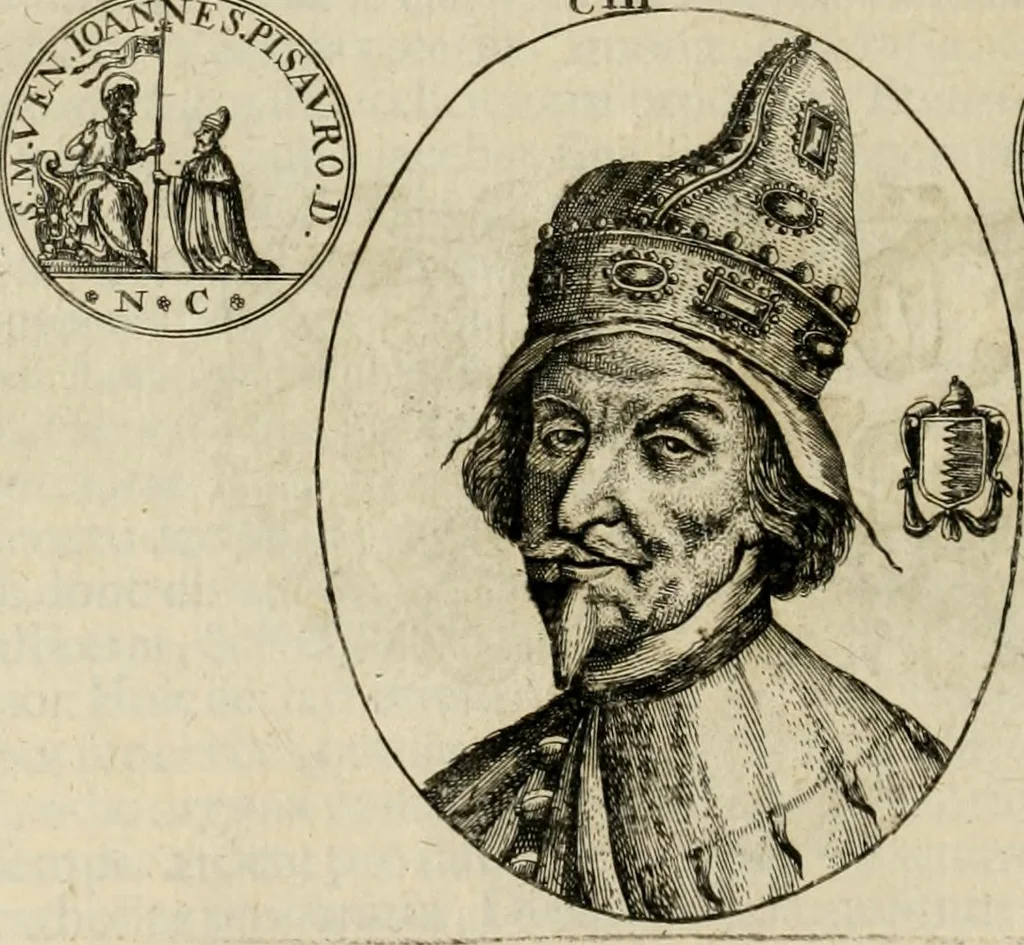 An illustration from Fasti ducales ab Anafesto I. ad Silvestrum Valerium Venetorum ducem : cum eorum iconibus, insignibus, nummismatibus publicis, & privatis aere sculptis : inscriptionibus ex aula M. Consilii, ac sepulchralibus : adiectae sunt adnotationes, ad vitam cuiusque principis, rerum, quae omissae fuerant, 1696, leaf 289