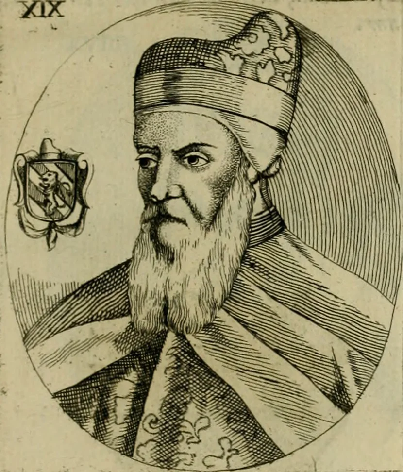 An illustration from Fasti ducales ab Anafesto I. ad Silvestrum Valerium Venetorum ducem : cum eorum iconibus, insignibus, nummismatibus publicis, & privatis aere sculptis : inscriptionibus ex aula M. Consilii, ac sepulchralibus : adiectae sunt adnotationes, ad vitam cuiusque principis, rerum, quae omissae fuerant, 1696, leaf 50