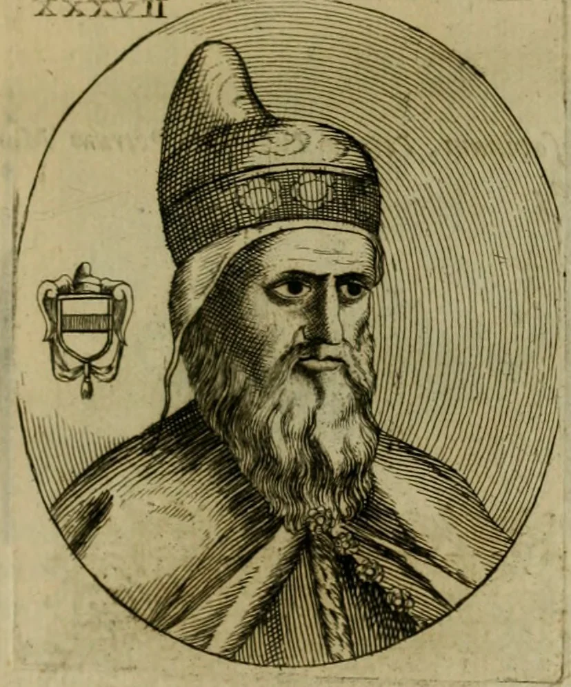 An illustration from Fasti ducales ab Anafesto I. ad Silvestrum Valerium Venetorum ducem : cum eorum iconibus, insignibus, nummismatibus publicis, & privatis aere sculptis : inscriptionibus ex aula M. Consilii, ac sepulchralibus : adiectae sunt adnotationes, ad vitam cuiusque principis, rerum, quae omissae fuerant, 1696, leaf 86