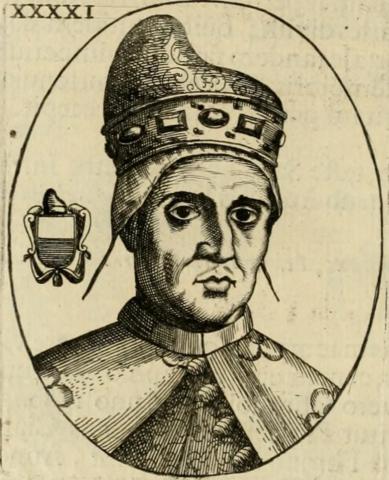 An illustration from Fasti ducales ab Anafesto I. ad Silvestrum Valerium Venetorum ducem : cum eorum iconibus, insignibus, nummismatibus publicis, & privatis aere sculptis : inscriptionibus ex aula M. Consilii, ac sepulchralibus : adiectae sunt adnotationes, ad vitam cuiusque principis, rerum, quae omissae fuerant, 1696, leaf 95