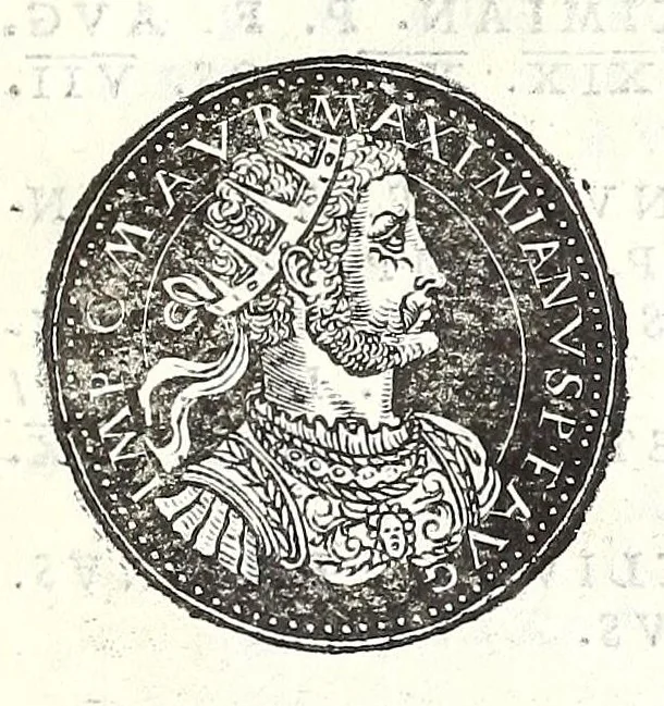 An illustration from Fasti et trivmphi Rom. a Romvlo rege vsqve ad Carolvm V. Caes. Aug., sive, Epitome regum, consulum, dictatorum, magistror. equitum, tribunorum militum consulari potestate, censorum, impp. & aliorum magistratuum Roman. cum orientalium tum occidentalium, ex antiquitatum monumentis maxima cum fide ac diligentia desumpta, 1557, leaf 115