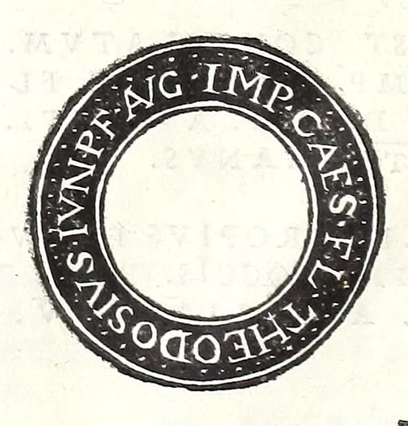 An illustration from Fasti et trivmphi Rom. a Romvlo rege vsqve ad Carolvm V. Caes. Aug., sive, Epitome regum, consulum, dictatorum, magistror. equitum, tribunorum militum consulari potestate, censorum, impp. & aliorum magistratuum Roman. cum orientalium tum occidentalium, ex antiquitatum monumentis maxima cum fide ac diligentia desumpta, 1557, leaf 136