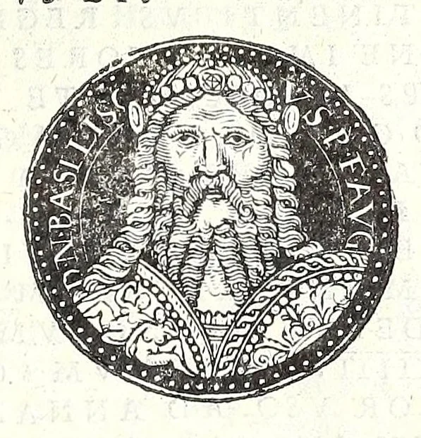 An illustration from Fasti et trivmphi Rom. a Romvlo rege vsqve ad Carolvm V. Caes. Aug., sive, Epitome regum, consulum, dictatorum, magistror. equitum, tribunorum militum consulari potestate, censorum, impp. & aliorum magistratuum Roman. cum orientalium tum occidentalium, ex antiquitatum monumentis maxima cum fide ac diligentia desumpta, 1557, leaf 145