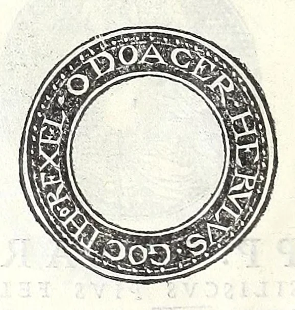 An illustration from Fasti et trivmphi Rom. a Romvlo rege vsqve ad Carolvm V. Caes. Aug., sive, Epitome regum, consulum, dictatorum, magistror. equitum, tribunorum militum consulari potestate, censorum, impp. & aliorum magistratuum Roman. cum orientalium tum occidentalium, ex antiquitatum monumentis maxima cum fide ac diligentia desumpta, 1557, leaf 146