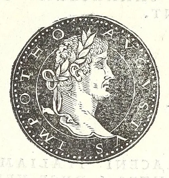 An illustration from Fasti et trivmphi Rom. a Romvlo rege vsqve ad Carolvm V. Caes. Aug., sive, Epitome regum, consulum, dictatorum, magistror. equitum, tribunorum militum consulari potestate, censorum, impp. & aliorum magistratuum Roman. cum orientalium tum occidentalium, ex antiquitatum monumentis maxima cum fide ac diligentia desumpta, 1557, leaf 185