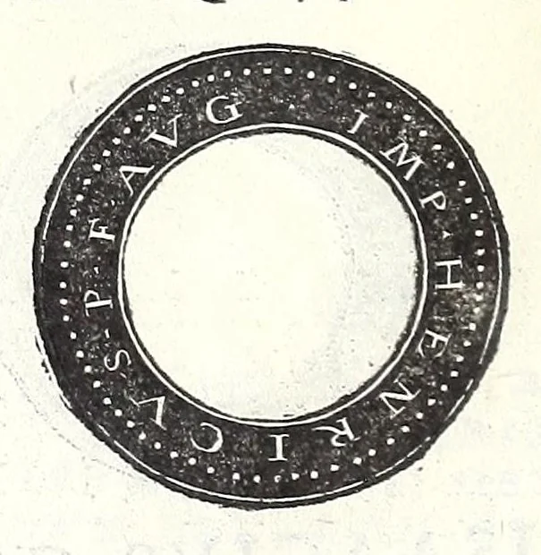 An illustration from Fasti et trivmphi Rom. a Romvlo rege vsqve ad Carolvm V. Caes. Aug., sive, Epitome regum, consulum, dictatorum, magistror. equitum, tribunorum militum consulari potestate, censorum, impp. & aliorum magistratuum Roman. cum orientalium tum occidentalium, ex antiquitatum monumentis maxima cum fide ac diligentia desumpta, 1557, leaf 194