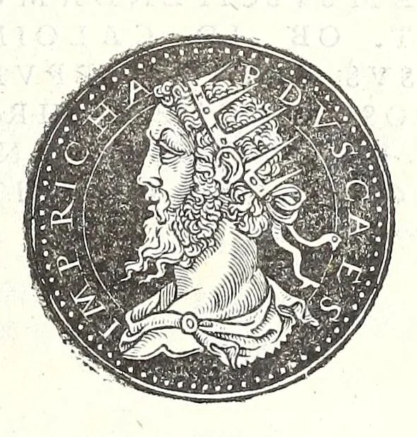 An illustration from Fasti et trivmphi Rom. a Romvlo rege vsqve ad Carolvm V. Caes. Aug., sive, Epitome regum, consulum, dictatorum, magistror. equitum, tribunorum militum consulari potestate, censorum, impp. & aliorum magistratuum Roman. cum orientalium tum occidentalium, ex antiquitatum monumentis maxima cum fide ac diligentia desumpta, 1557, leaf 205