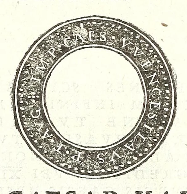 An illustration from Fasti et trivmphi Rom. a Romvlo rege vsqve ad Carolvm V. Caes. Aug., sive, Epitome regum, consulum, dictatorum, magistror. equitum, tribunorum militum consulari potestate, censorum, impp. & aliorum magistratuum Roman. cum orientalium tum occidentalium, ex antiquitatum monumentis maxima cum fide ac diligentia desumpta, 1557, leaf 213