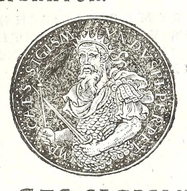 An illustration from Fasti et trivmphi Rom. a Romvlo rege vsqve ad Carolvm V. Caes. Aug., sive, Epitome regum, consulum, dictatorum, magistror. equitum, tribunorum militum consulari potestate, censorum, impp. & aliorum magistratuum Roman. cum orientalium tum occidentalium, ex antiquitatum monumentis maxima cum fide ac diligentia desumpta, 1557, leaf 215