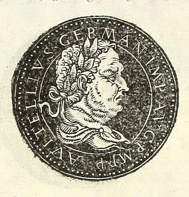 An illustration from Fasti et trivmphi Rom. a Romvlo rege vsqve ad Carolvm V. Caes. Aug., sive, Epitome regum, consulum, dictatorum, magistror. equitum, tribunorum militum consulari potestate, censorum, impp. & aliorum magistratuum Roman. cum orientalium tum occidentalium, ex antiquitatum monumentis maxima cum fide ac diligentia desumpta, 1557, leaf 66