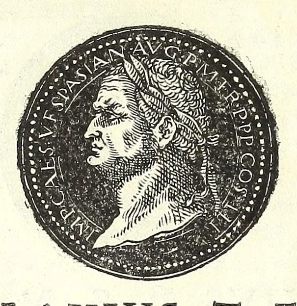 An illustration from Fasti et trivmphi Rom. a Romvlo rege vsqve ad Carolvm V. Caes. Aug., sive, Epitome regum, consulum, dictatorum, magistror. equitum, tribunorum militum consulari potestate, censorum, impp. & aliorum magistratuum Roman. cum orientalium tum occidentalium, ex antiquitatum monumentis maxima cum fide ac diligentia desumpta, 1557, leaf 66
