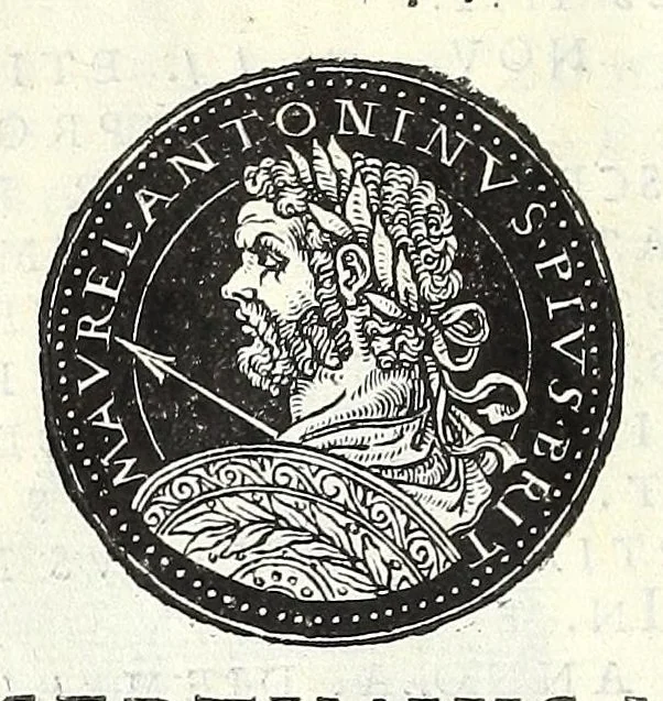 An illustration from Fasti et trivmphi Rom. a Romvlo rege vsqve ad Carolvm V. Caes. Aug., sive, Epitome regum, consulum, dictatorum, magistror. equitum, tribunorum militum consulari potestate, censorum, impp. & aliorum magistratuum Roman. cum orientalium tum occidentalium, ex antiquitatum monumentis maxima cum fide ac diligentia desumpta, 1557, leaf 88