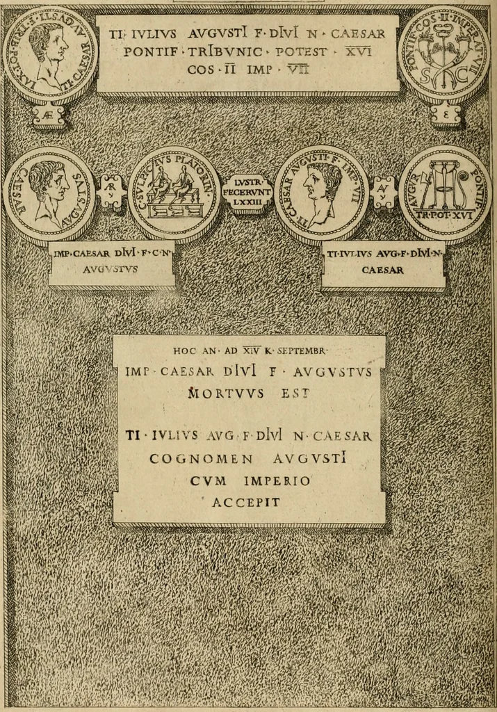 An illustration from Fastos magistratvvm et trivmphorvm Romanorvm ab vrbe condita ad Avgvsti obitvm, ex antiqvis tam nvmismatvm qvam marmorvm monvmentis restitvtos, 1566, leaf 263