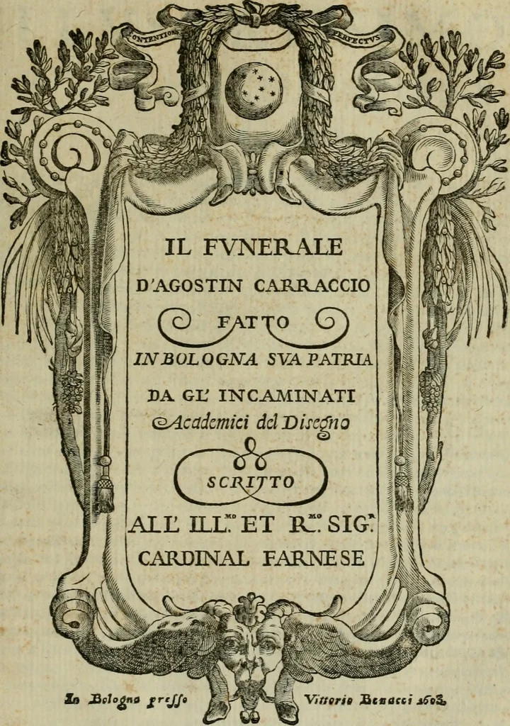 An illustration from Felsina pittrice : vite de pittori bolognesi, 1678, leaf 430