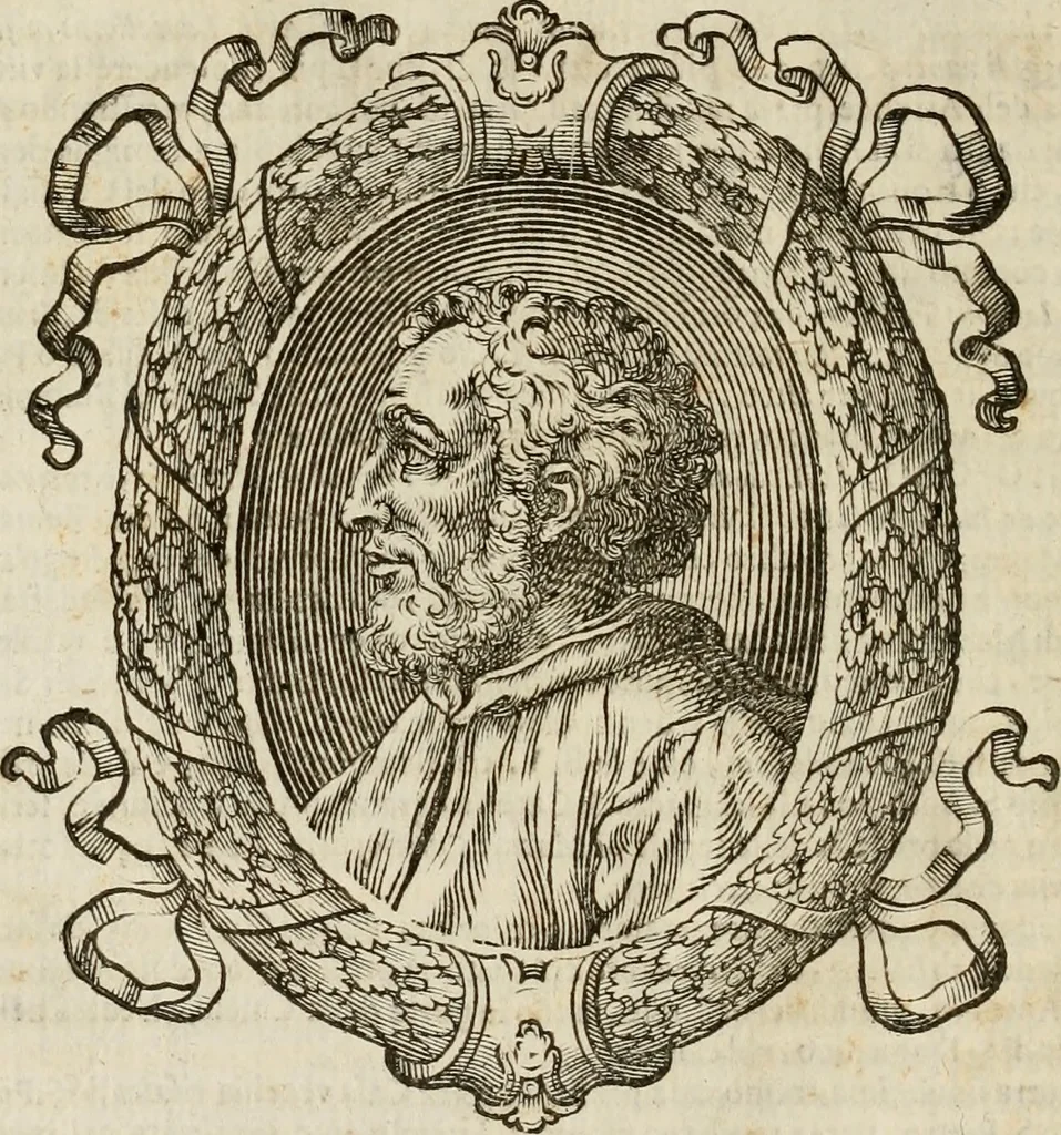 An illustration from Felsina pittrice : vite de pittori bolognesi, 1678, leaf 47