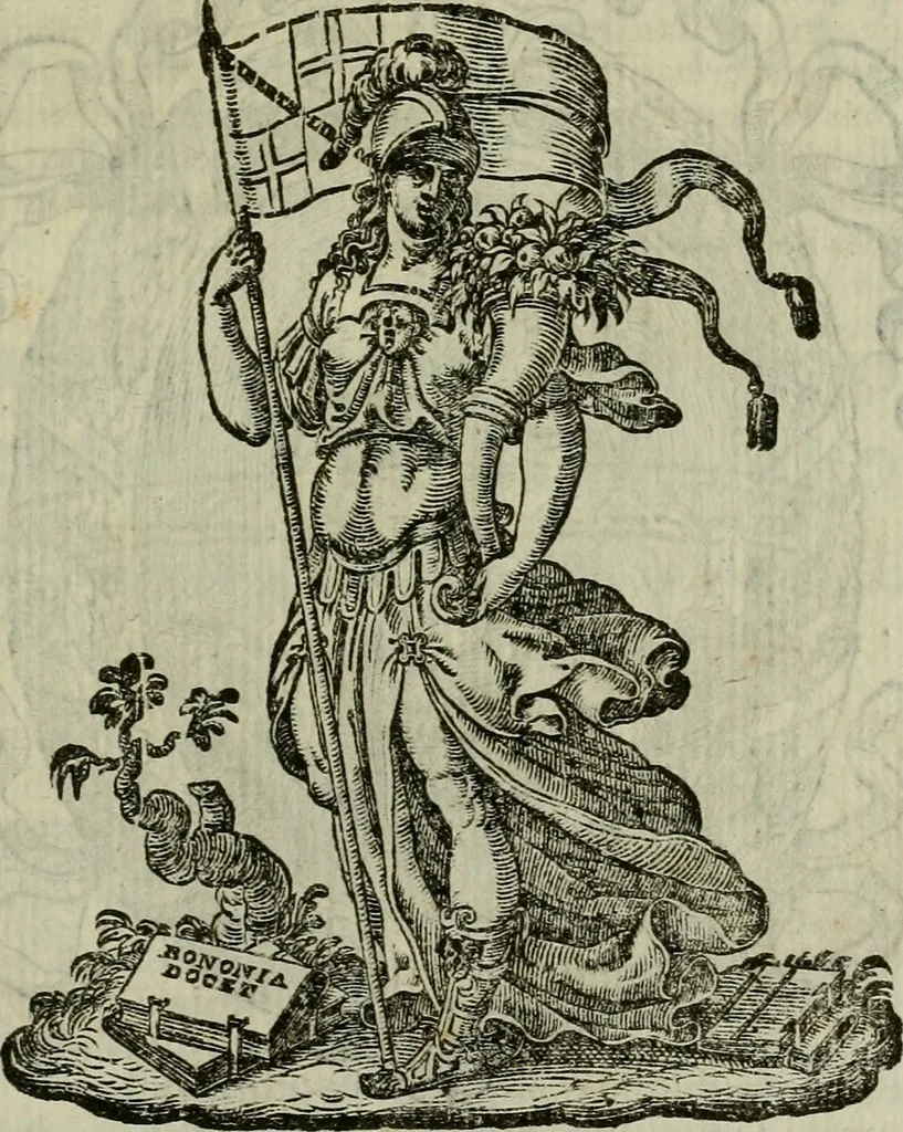 An illustration from Felsina pittrice : vite de pittori bolognesi, 1678, leaf 556
