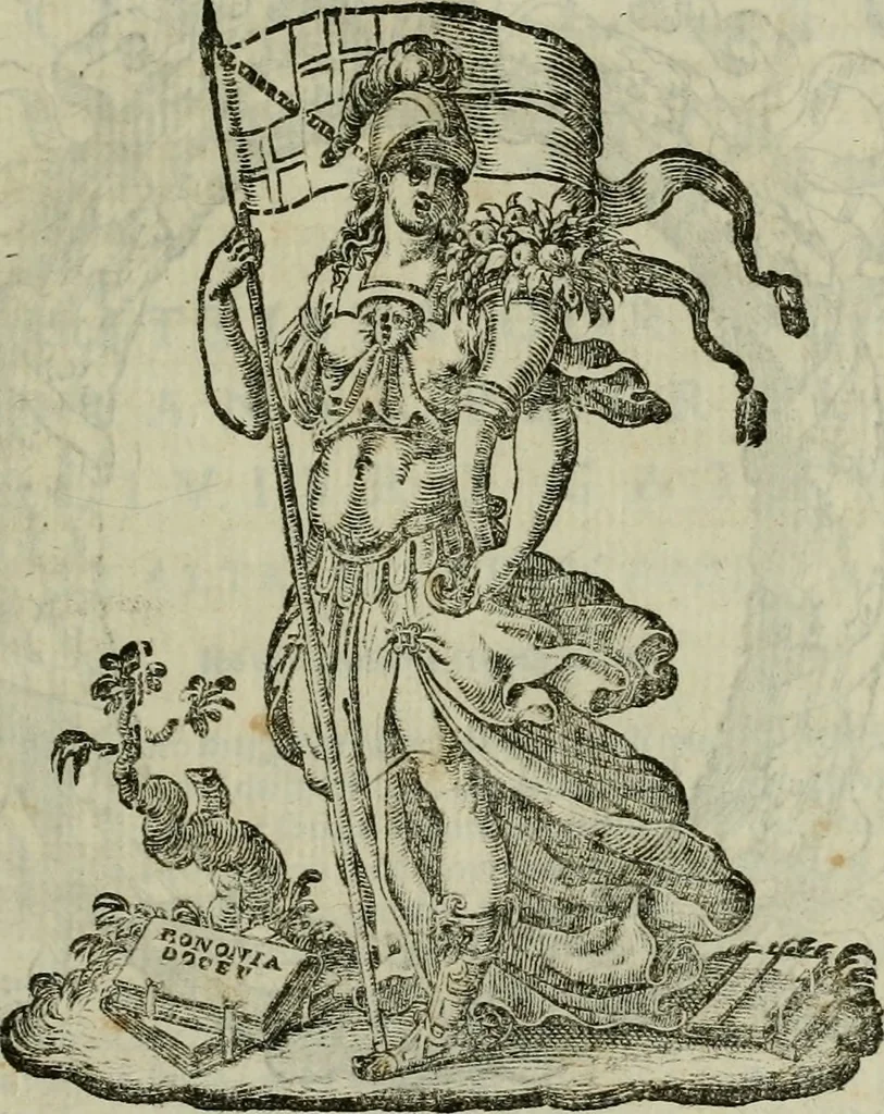 An illustration from Felsina pittrice : vite de pittori bolognesi, 1678, leaf 146