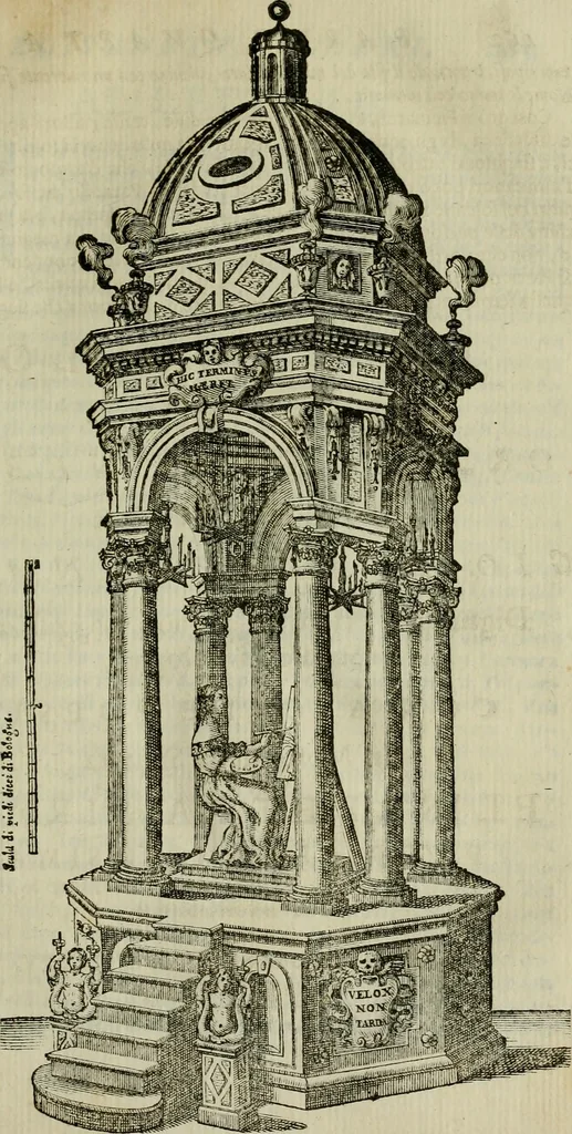 An illustration from Felsina pittrice : vite de pittori bolognesi, 1678, leaf 472