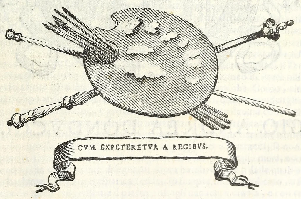 An illustration from Felsina pittrice : vite de pittori bolognesi, 1678, leaf 103