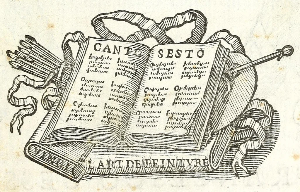 An illustration from Felsina pittrice : vite de pittori bolognesi, 1678, leaf 355