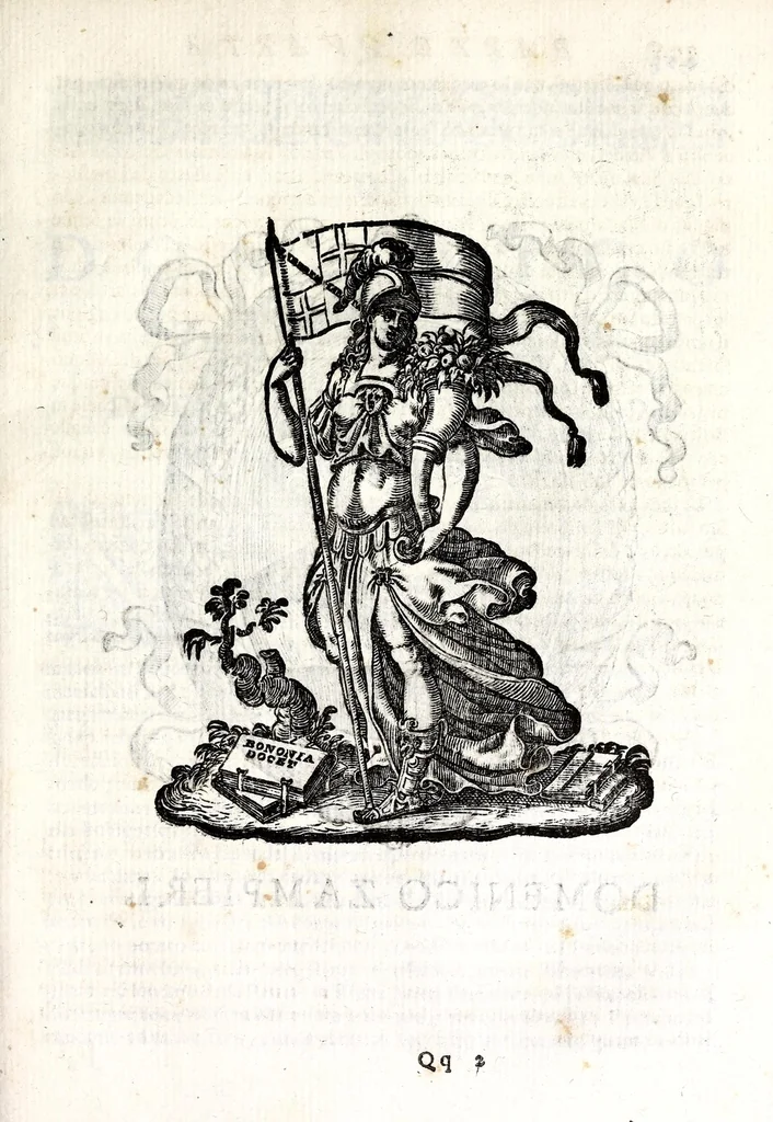 An illustration from Felsina pittrice: vite de pittori bolognesi : alla maesta christianissima di Luigi XIIII re di Francia e di Navarra il sempre vittorioso, 1678, leaf 317