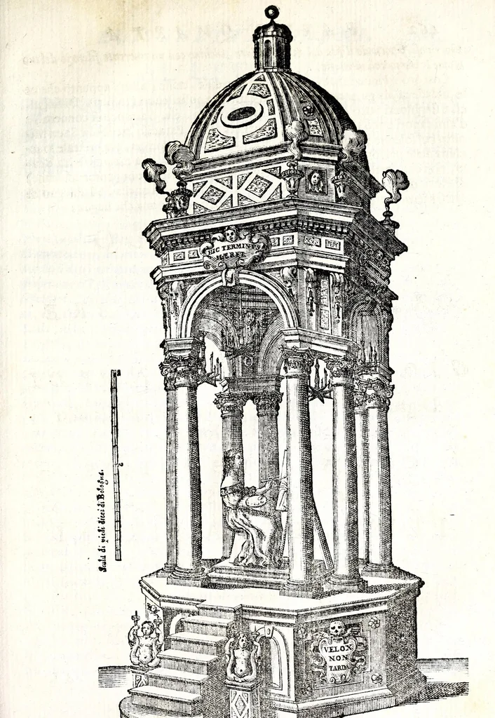 An illustration from Felsina pittrice: vite de pittori bolognesi : alla maesta christianissima di Luigi XIIII re di Francia e di Navarra il sempre vittorioso, 1678, leaf 473