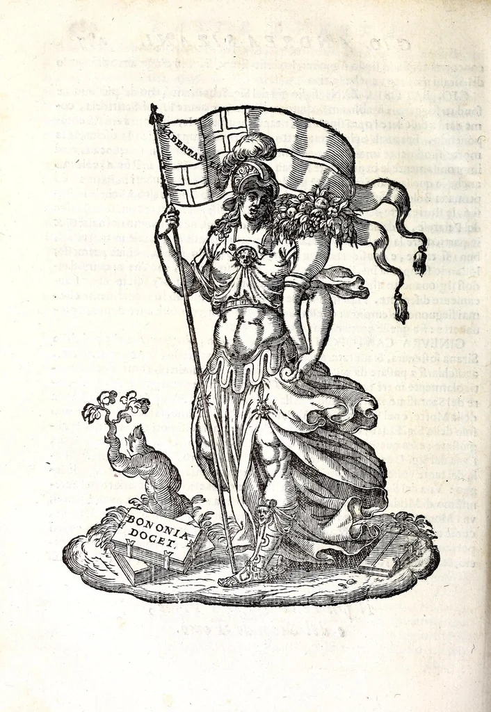 An illustration from Felsina pittrice: vite de pittori bolognesi : alla maesta christianissima di Luigi XIIII re di Francia e di Navarra il sempre vittorioso, 1678, leaf 498