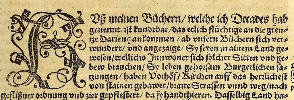 An illustration from Ferdinandi Cortesii. Von dem Newen Hispanien, so im Meer gegem Nidergang, Zwo gantz lustige vnnd fruchtreiche Historien, an den grossmächtigisten vnüberwindtlichisten Herren, Carolum. V. römischen Kaiser &c. Künig in Hispanien &c. ..., 1550, leaf 103