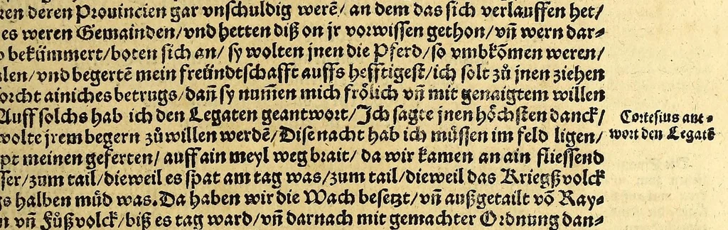 An illustration from Ferdinandi Cortesii. Von dem Newen Hispanien, so im Meer gegem Nidergang, Zwo gantz lustige vnnd fruchtreiche Historien, an den grossmächtigisten vnüberwindtlichisten Herren, Carolum. V. römischen Kaiser &c. Künig in Hispanien &c. ..., 1550, leaf 27
