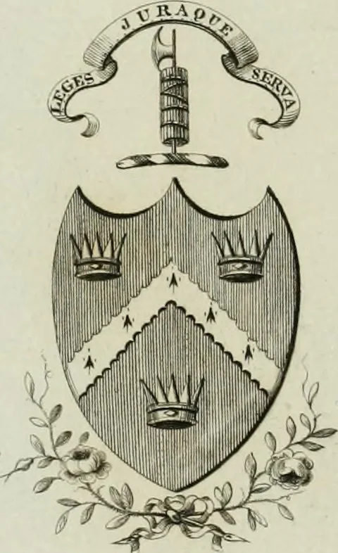 An illustration from Ferme ornée, or, Rural improvements : a series of domestic and ornamental designs, suited to parks, plantations, rides, walks, rivers, farms, &c. : consisting of fences, paddock houses, a bath, a dog-kennel, pavilions, farm-yards, fishing-houses, sporting-boxes, shooting-lodges, single and double cottages, &c. : calculated for landscape and picturesque effects, 1796, leaf 1