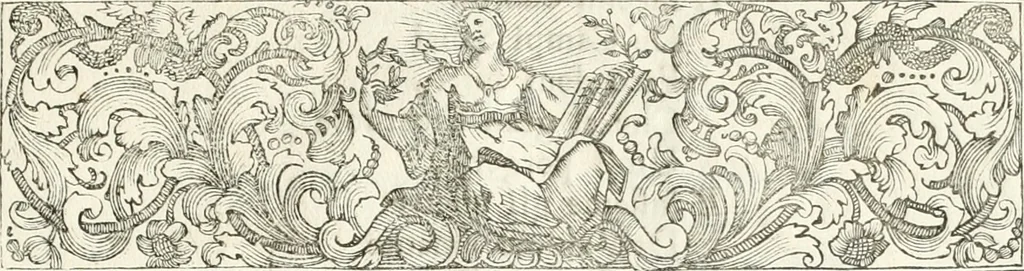 An illustration from Festa Accademica di lettere, e d'armi per la glorisa esaltazione al trono pontificio della santita di nostro signore Benedetto XIV ed alla medesima consecrata, 1740, leaf 36