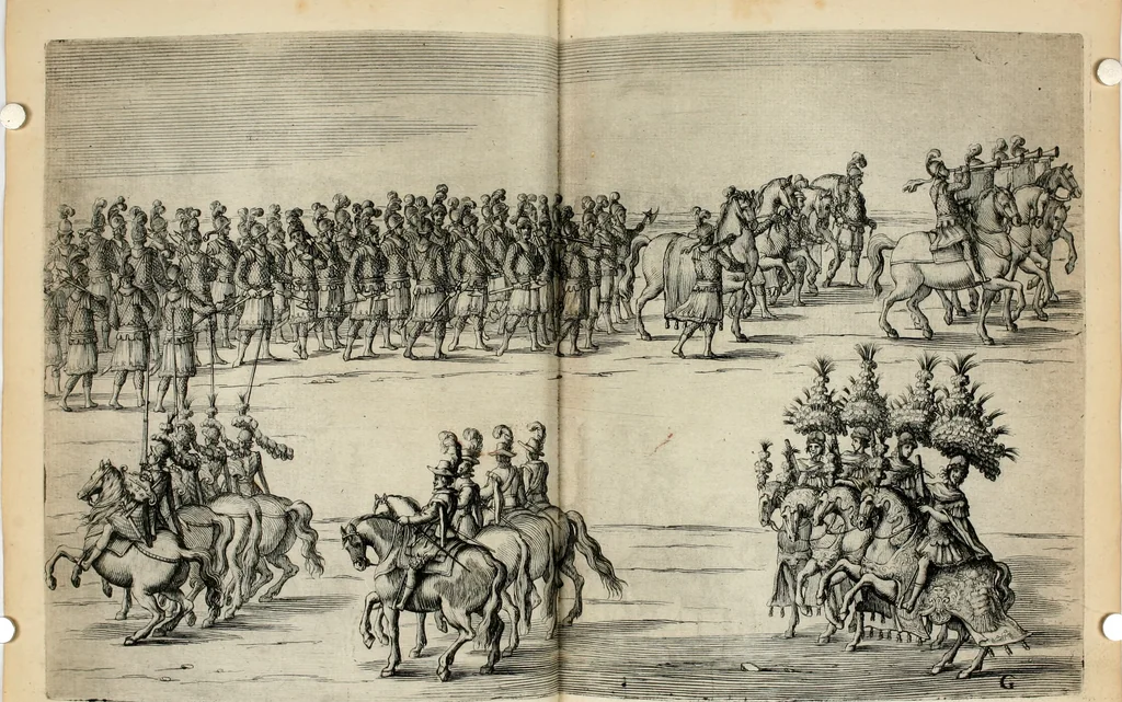 An illustration from Festa fatta in Roma alli 25. di febraio MDCXXXIV, 1635, leaf 109