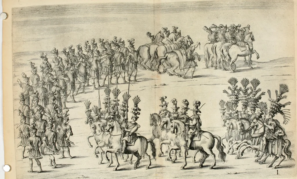An illustration from Festa fatta in Roma alli 25. di febraio MDCXXXIV, 1635, leaf 143