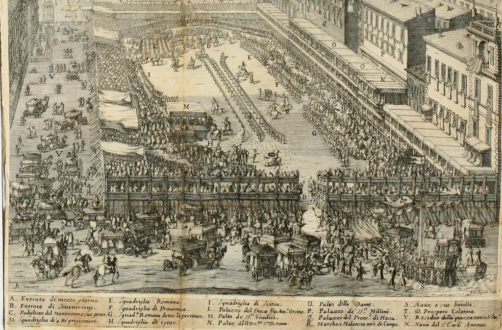 An illustration from Festa fatta in Roma alli 25. di febraio MDCXXXIV, 1635, leaf 171