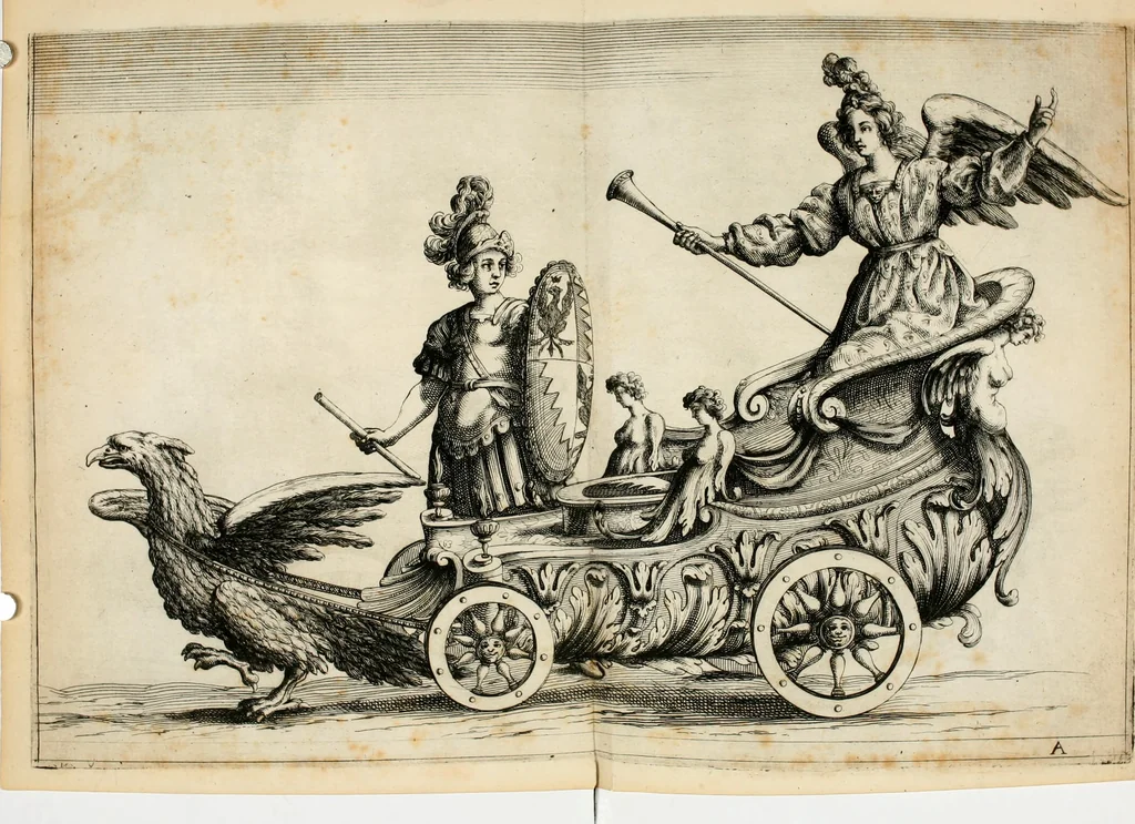 An illustration from Festa fatta in Roma alli 25. di febraio MDCXXXIV, 1635, leaf 23