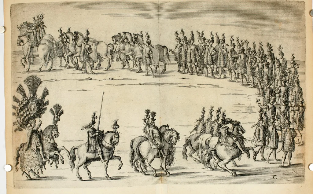 An illustration from Festa fatta in Roma alli 25. di febraio MDCXXXIV, 1635, leaf 51