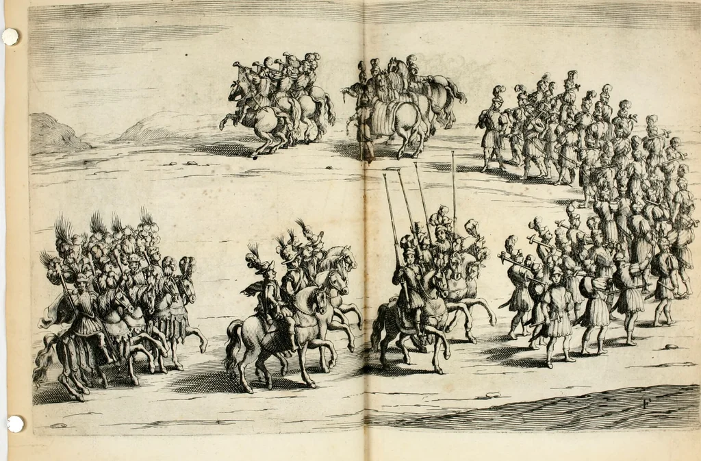 An illustration from Festa fatta in Roma alli 25. di febraio MDCXXXIV, 1635, leaf 91