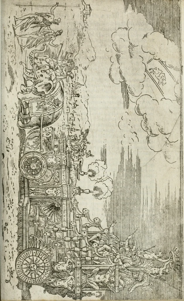 An illustration from Feste nelle nozze del serenissimo don Francesco Medici gran dvca di Toscana; et della sereniss. sua consorte la sig. Bianca Cappello, 1579, leaf 22