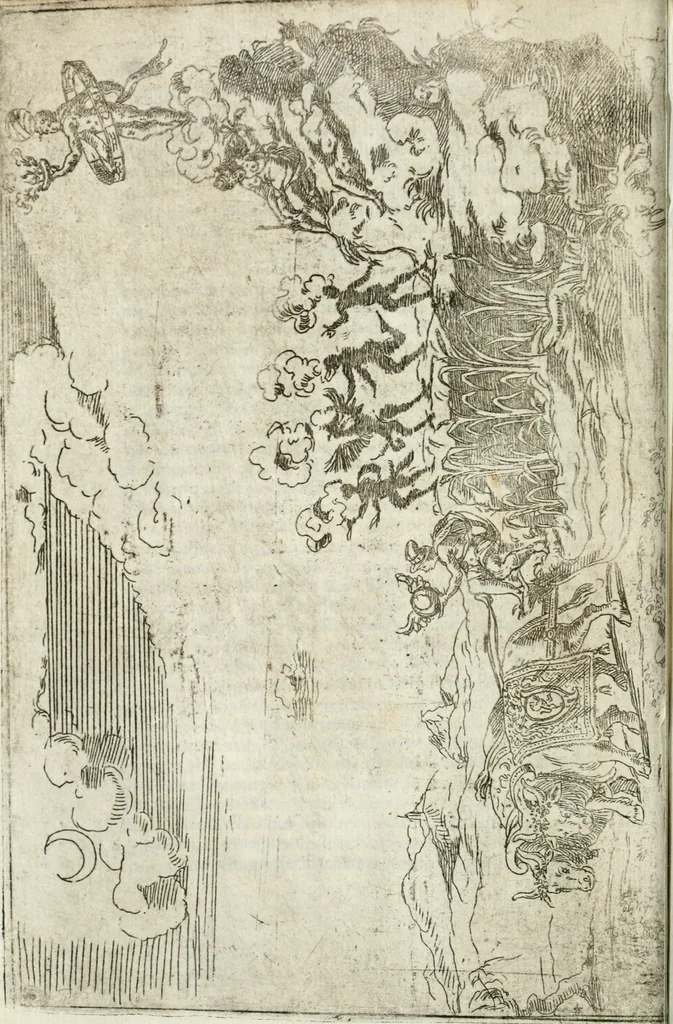An illustration from Feste nelle nozze del serenissimo don Francesco Medici gran dvca di Toscana; et della sereniss. sua consorte la sig. Bianca Cappello, 1579, leaf 41