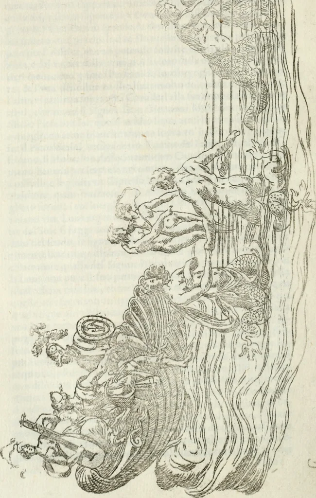 An illustration from Feste nelle nozze del serenissimo don Francesco Medici gran dvca di Toscana; et della sereniss. sua consorte la sig. Bianca Cappello, 1579, leaf 53