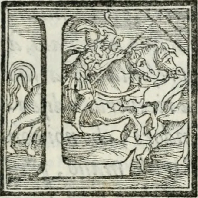 An illustration from Feste nelle nozze del serenissimo don Francesco Medici gran dvca di Toscana; et della sereniss. sua consorte la sig. Bianca Cappello, 1579, leaf 6