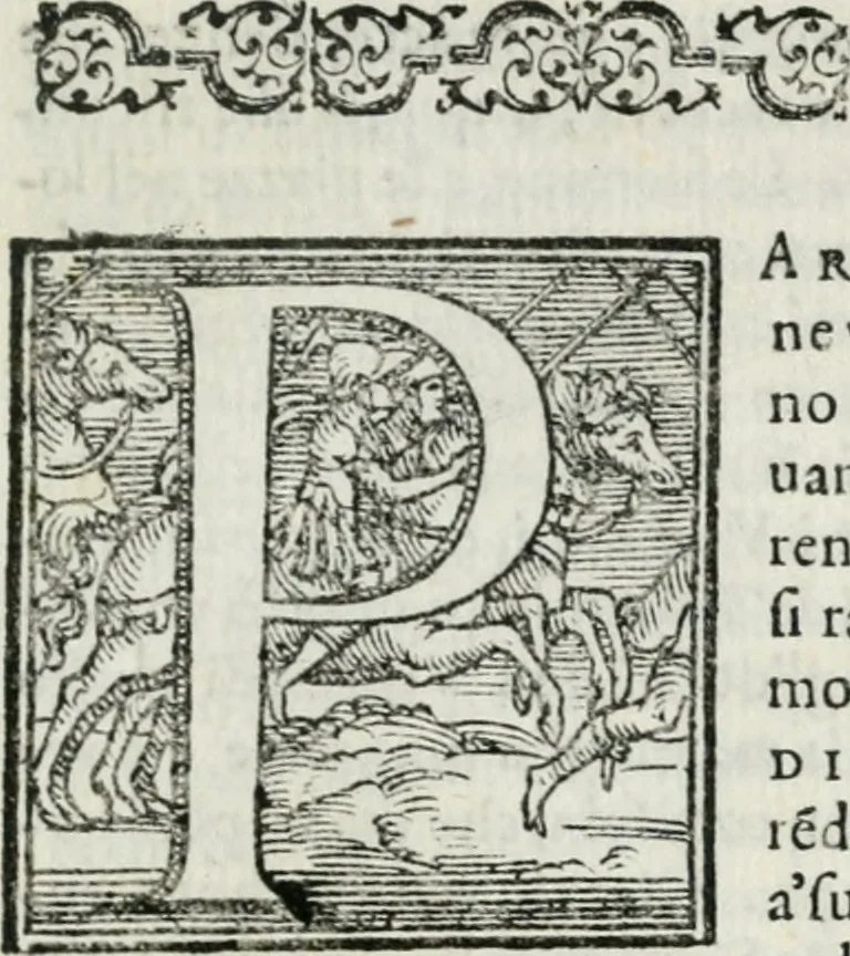 An illustration from Feste nelle nozze del serenissimo don Francesco Medici gran dvca di Toscana; et della sereniss. sua consorte la sig. Bianca Cappello, 1579, leaf 8